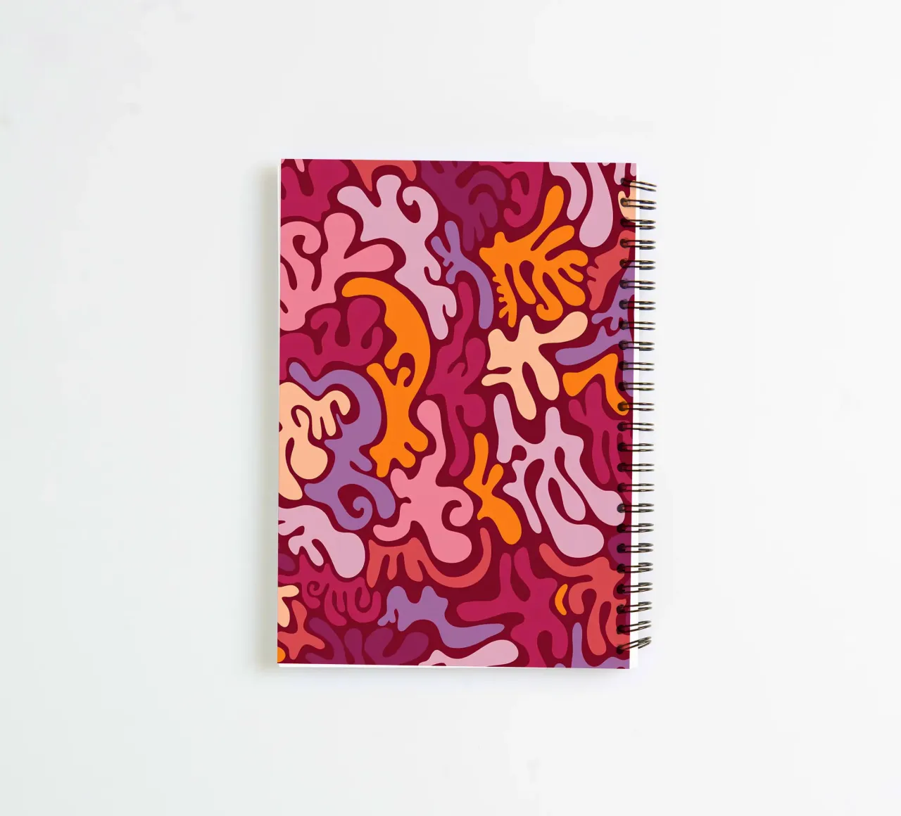 Groovy Lava Lamp Psychedelic Fluid Retro Pattern Art Print spiral notebook by NorwesClub