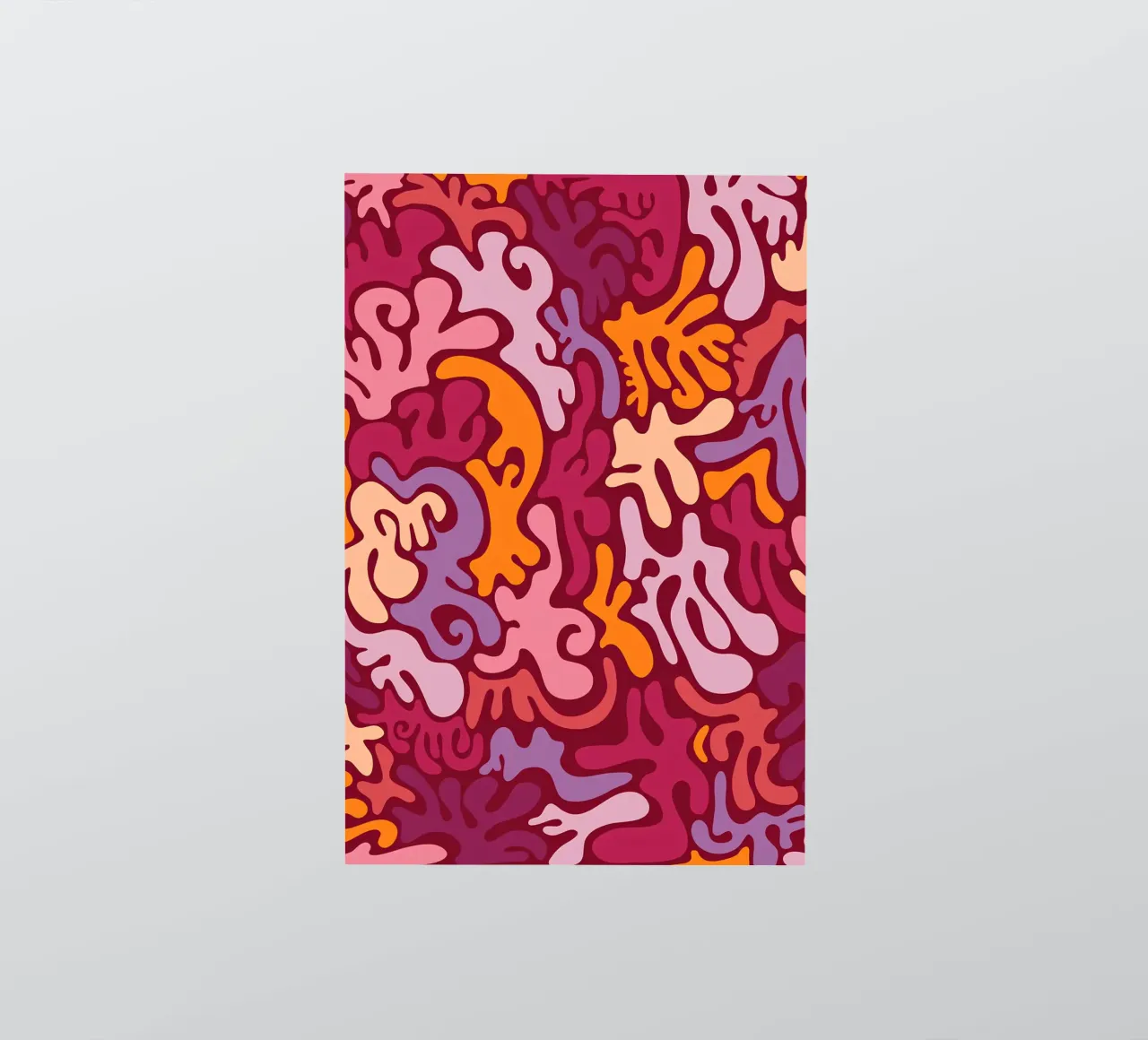 Groovy Lava Lamp Psychedelic Fluid Retro Pattern Art Print autocollant de NorwesClub