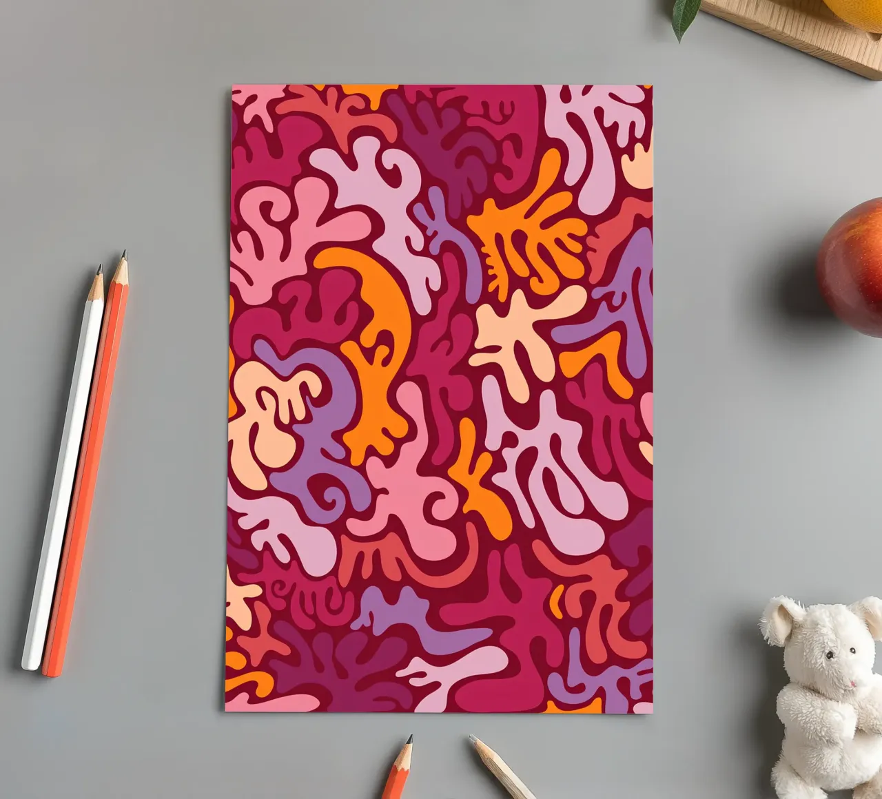 Groovy Lava Lamp Psychedelic Fluid Retro Pattern Kunstdruck Stickerbogen von NorwesClub