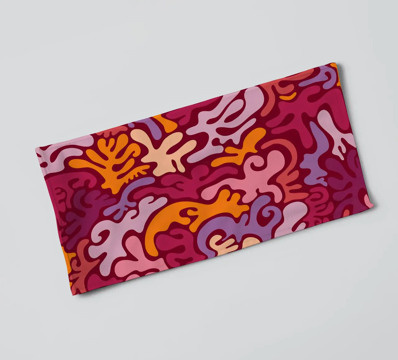 Groovy Lava Lamp Psychedelic Fluid Retro Pattern Art Print towel by NorwesClub