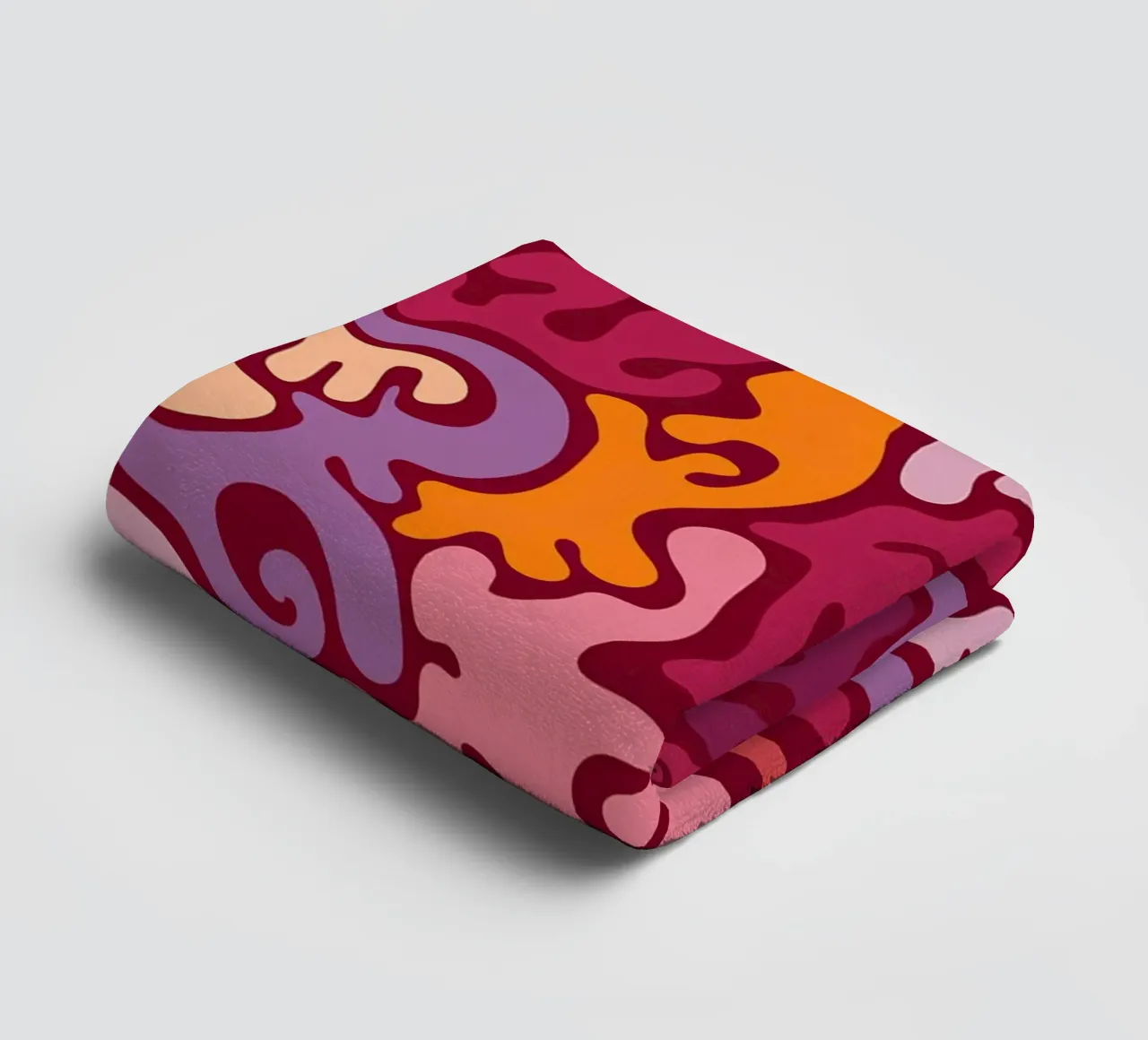 Groovy Lava Lamp Psychedelic Fluid Retro Pattern Art Print towel by NorwesClub