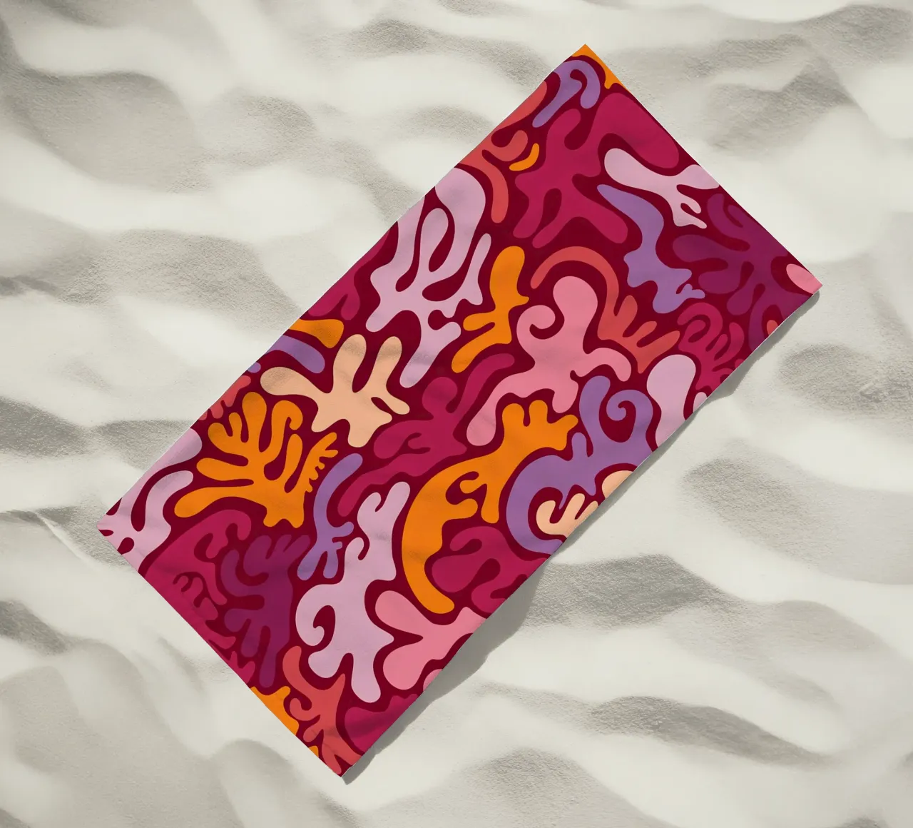 Groovy Lava Lamp Psychedelic Fluid Retro Pattern Art Print beach towel by NorwesClub