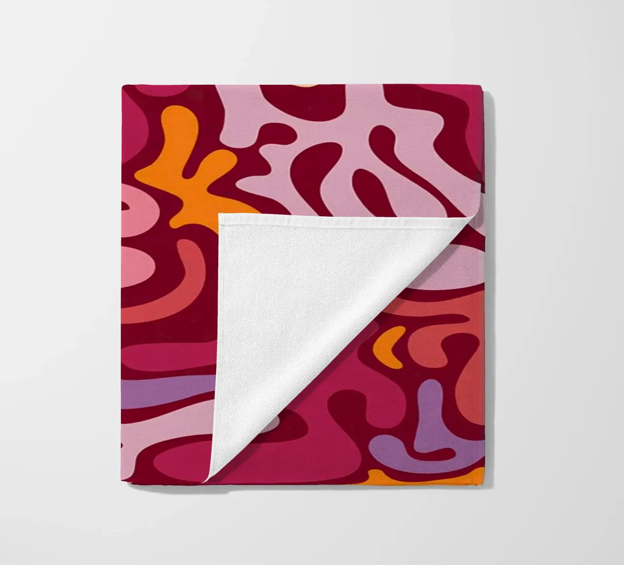 Groovy Lava Lamp Psychedelic Fluid Retro Pattern Art Print beach towel by NorwesClub