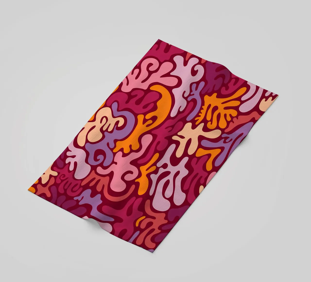 Groovy Lava Lamp Psychedelic Fluid Retro Pattern Art Print beach towel by NorwesClub