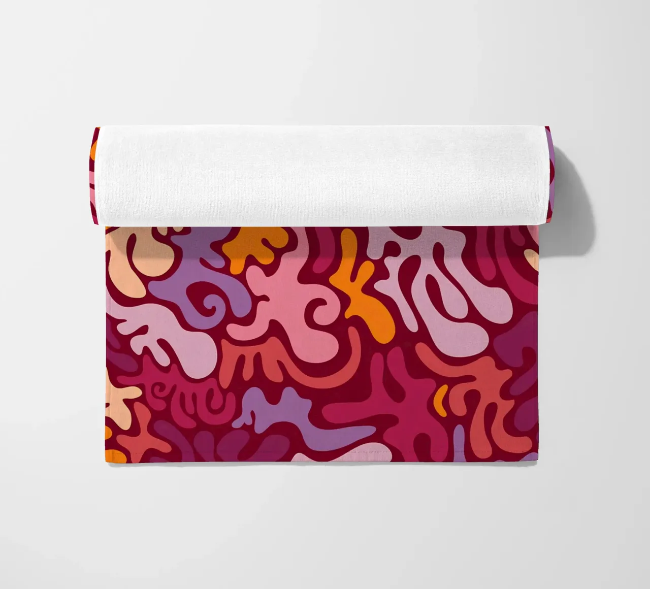 Groovy Lava Lamp Psychedelic Fluid Retro Pattern Art Print beach towel by NorwesClub