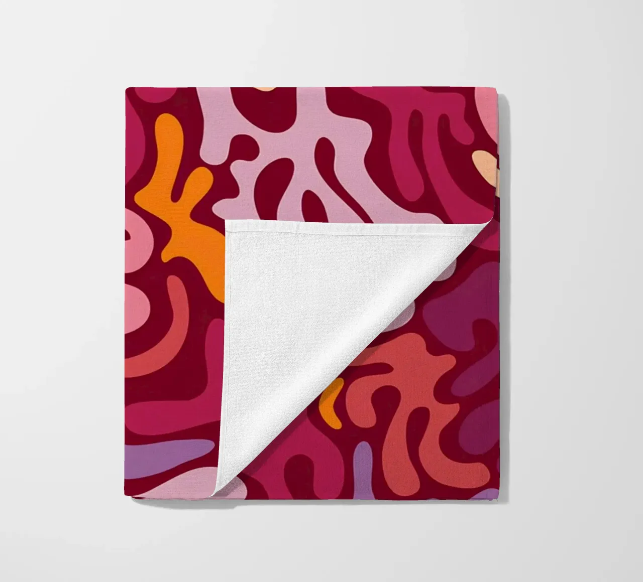 Groovy Lava Lamp Psychedelic Fluid Retro Pattern Art Print beach towel by NorwesClub