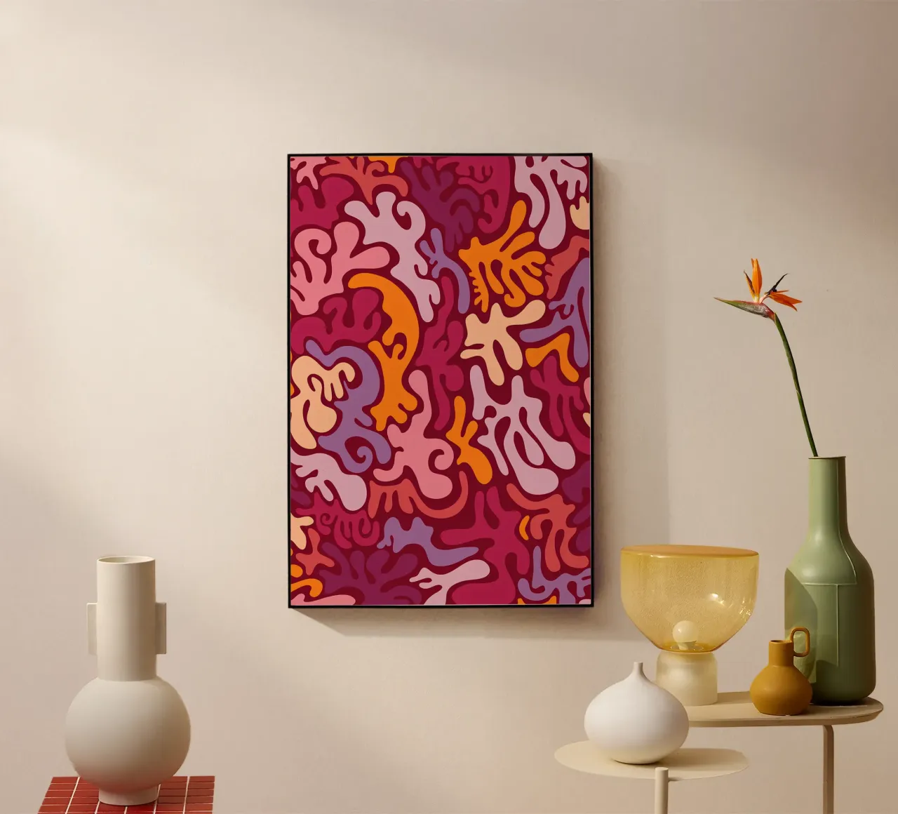 Groovy Lava Lamp Psychedelic Fluid Retro Pattern Art Print plexiglas de NorwesClub