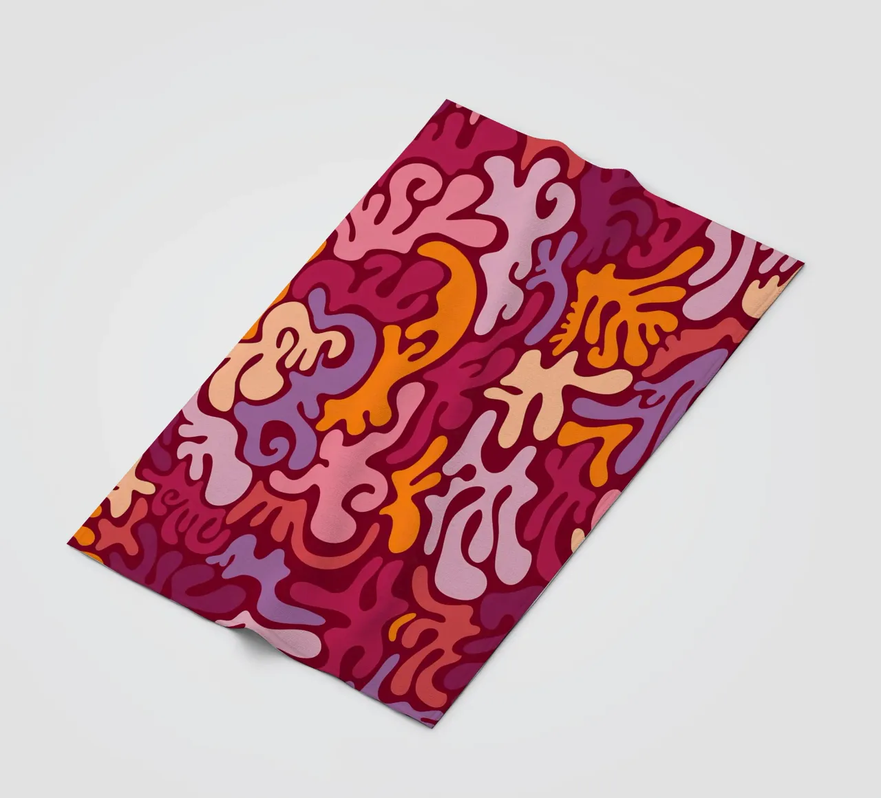 Groovy Lava Lamp Psychedelic Fluid Retro Pattern Art Print fleece blanket by NorwesClub