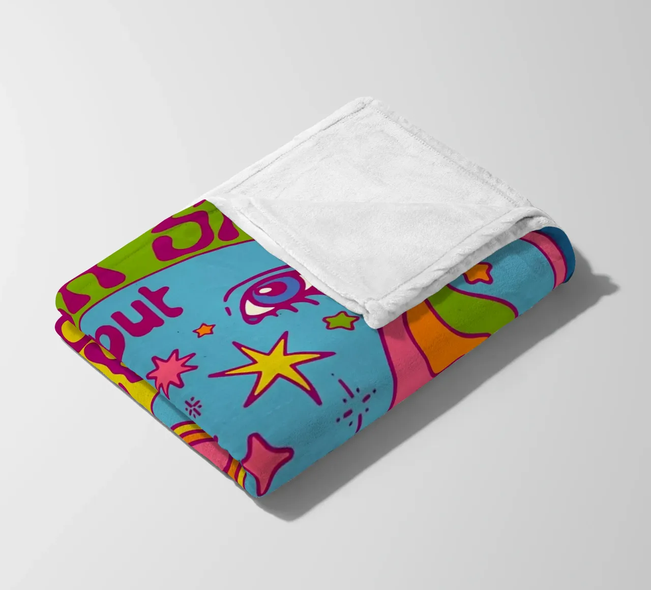 "Pop art dalle vibrazioni positive e retrò "Kinda Sad But Groovy coperta in pile da NorwesClub