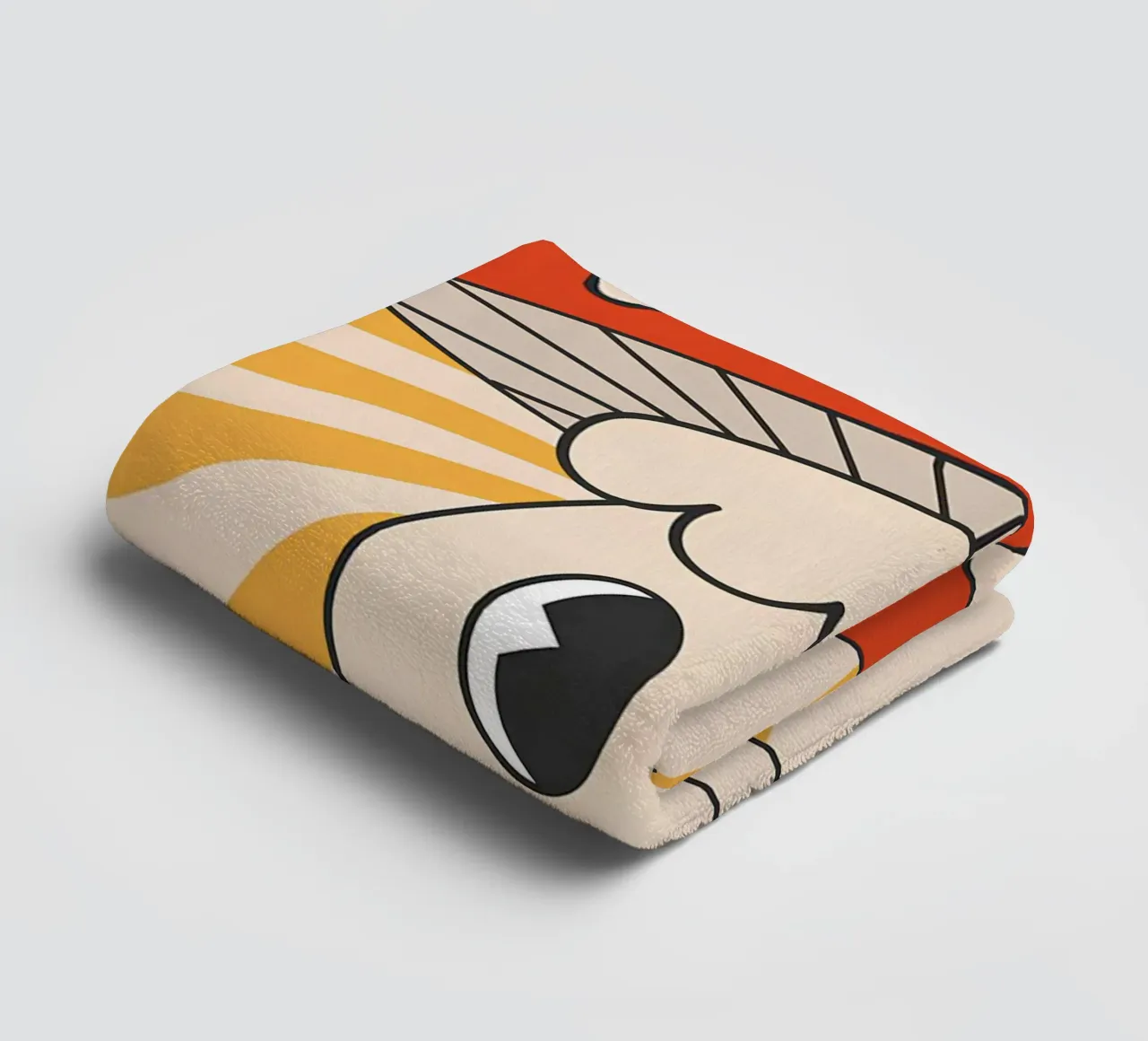 Psychedelic Polka Dot Mushroom Retro Groovy Pop Art towel by NorwesClub