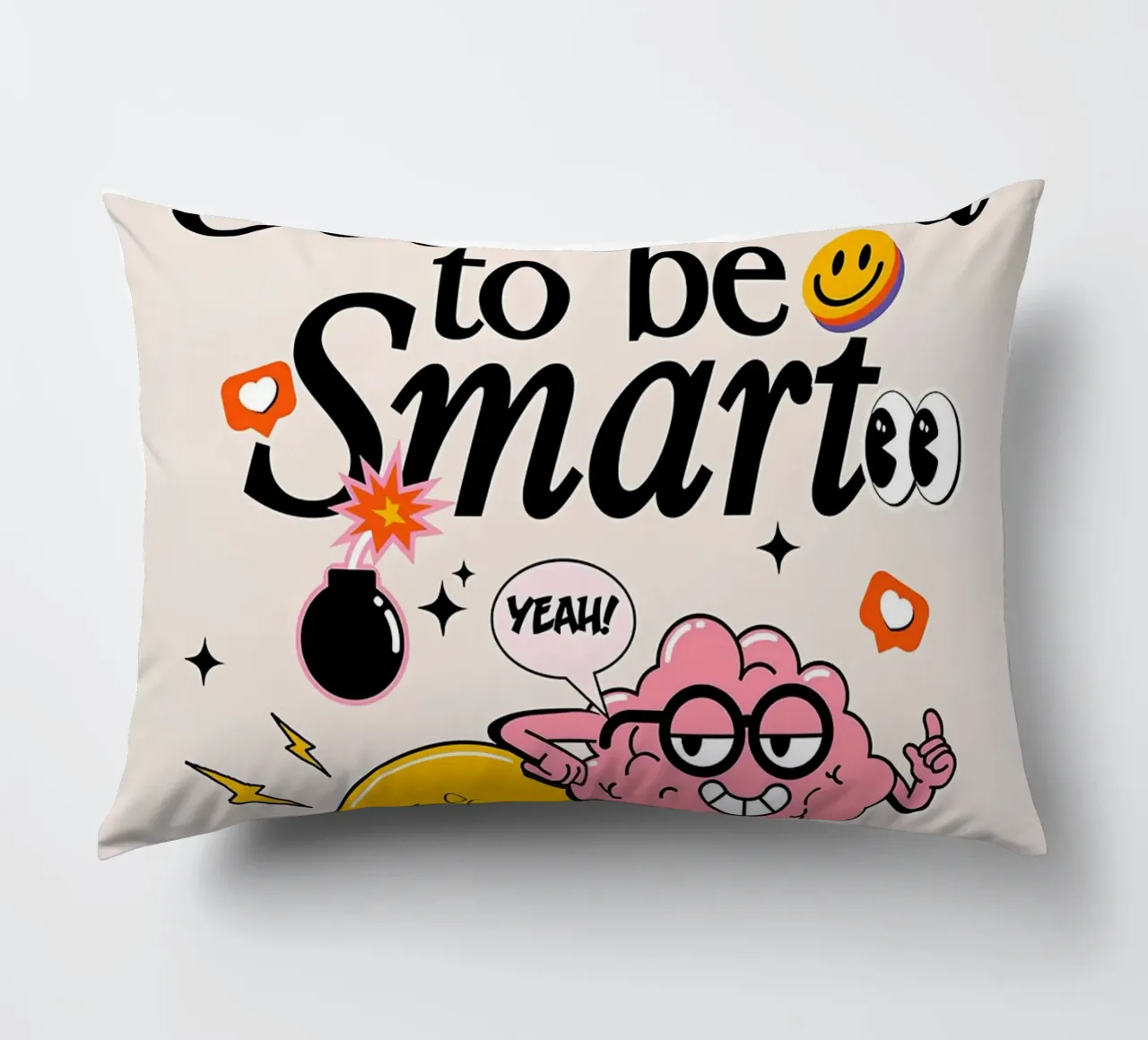 "Sempre una buona idea essere intelligenti" Pop Art di saggezza retrò cuscino da NorwesClub