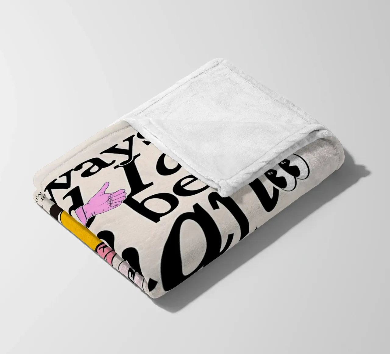 "Sempre una buona idea essere intelligenti" Pop Art di saggezza retrò coperta in pile da NorwesClub