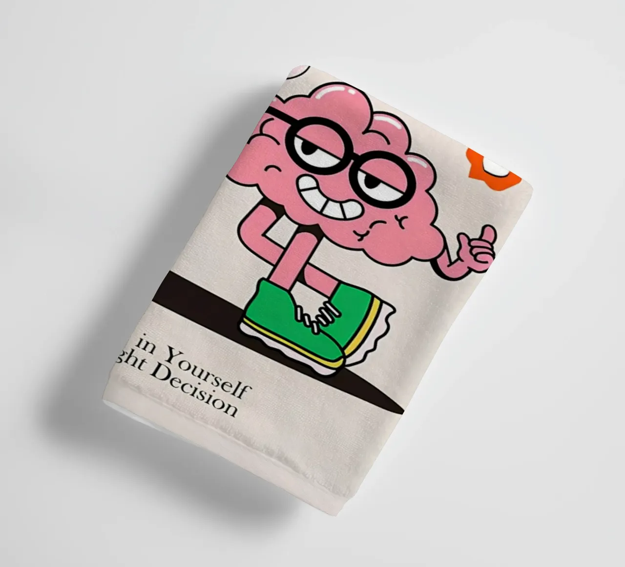"Always Good Idea To Be Smart" Retro Wisdom Pop Art towel by NorwesClub