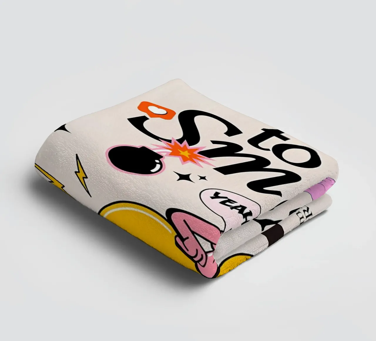 "Always Good Idea To Be Smart" Retro Wisdom Pop Art towel by NorwesClub