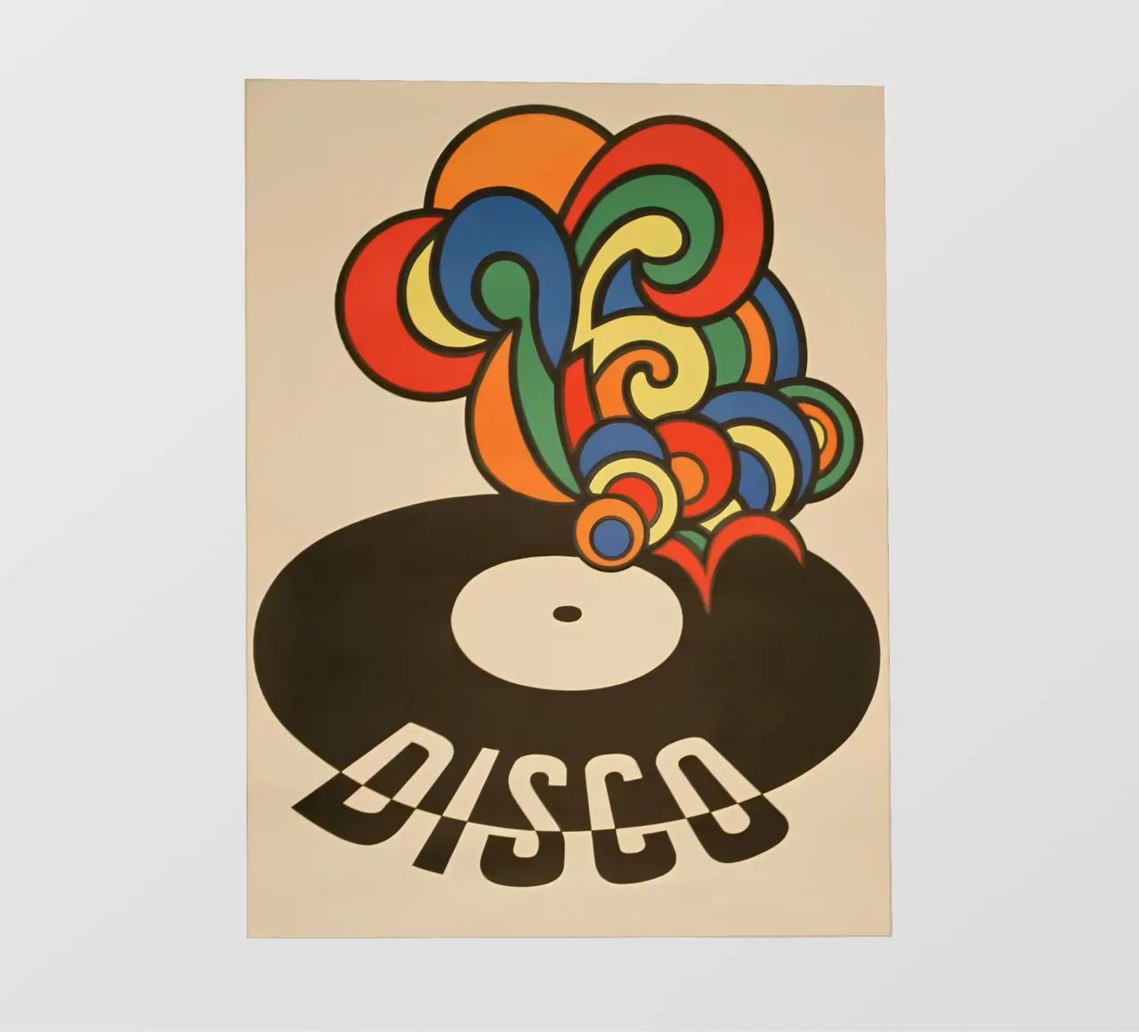 "Delizie in vinile" Pop Art astratta retrò degli anni '70, funky pellicola backlit da NorwesClub
