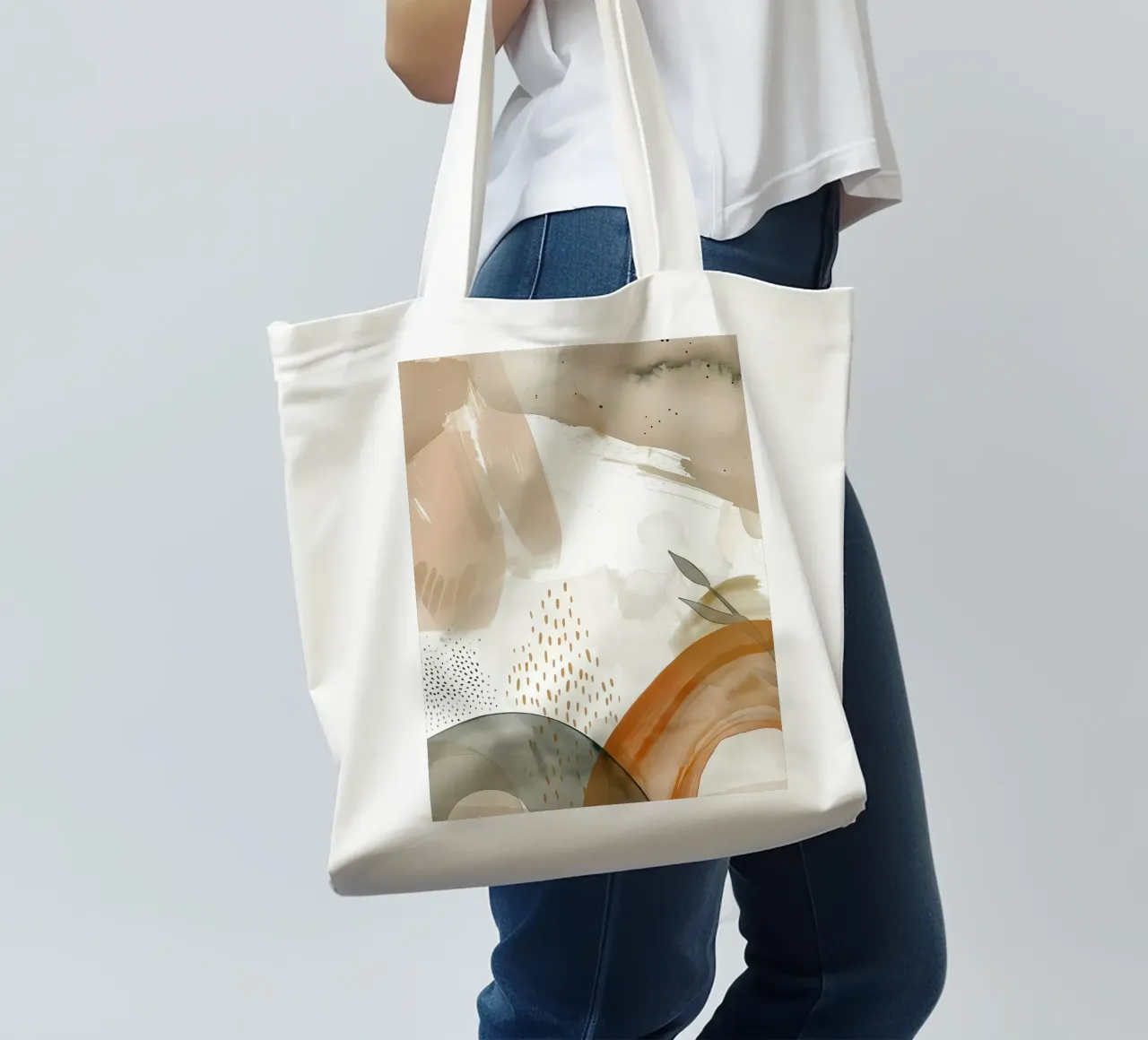 forme astratte linee texture borsa in juta da Janine P McGuire