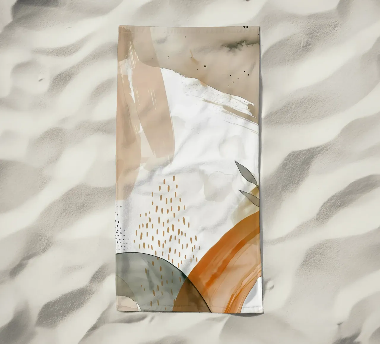 forme astratte linee texture telo mare da Janine P McGuire