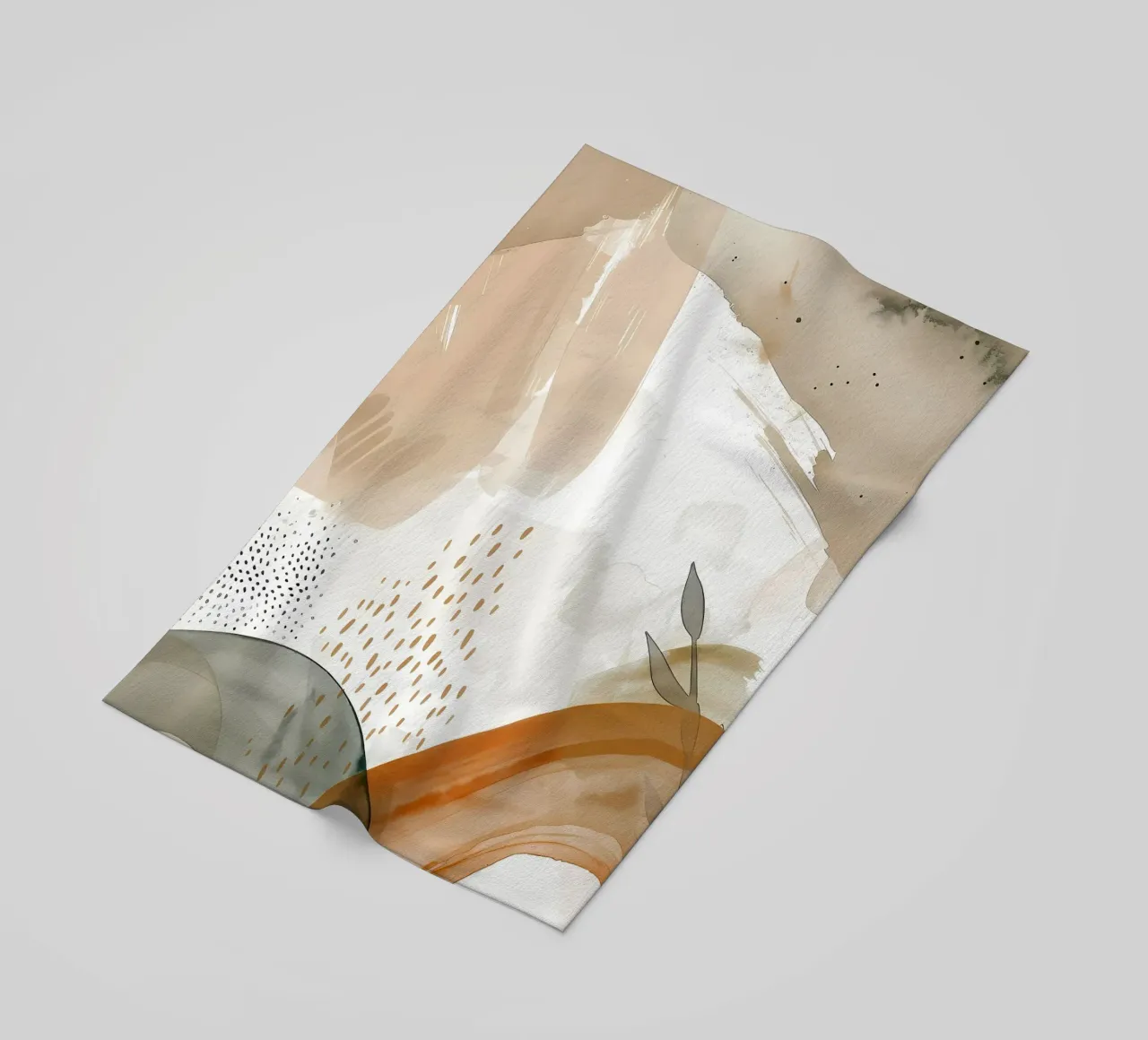 forme astratte linee texture telo mare da Janine P McGuire