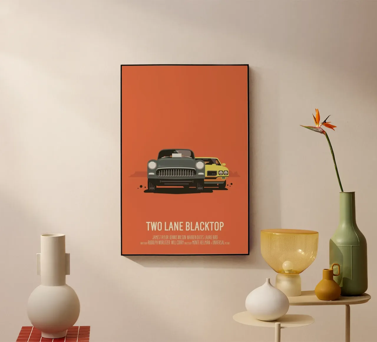 Two Lane Blacktop plexiglass da Bruno Morphet