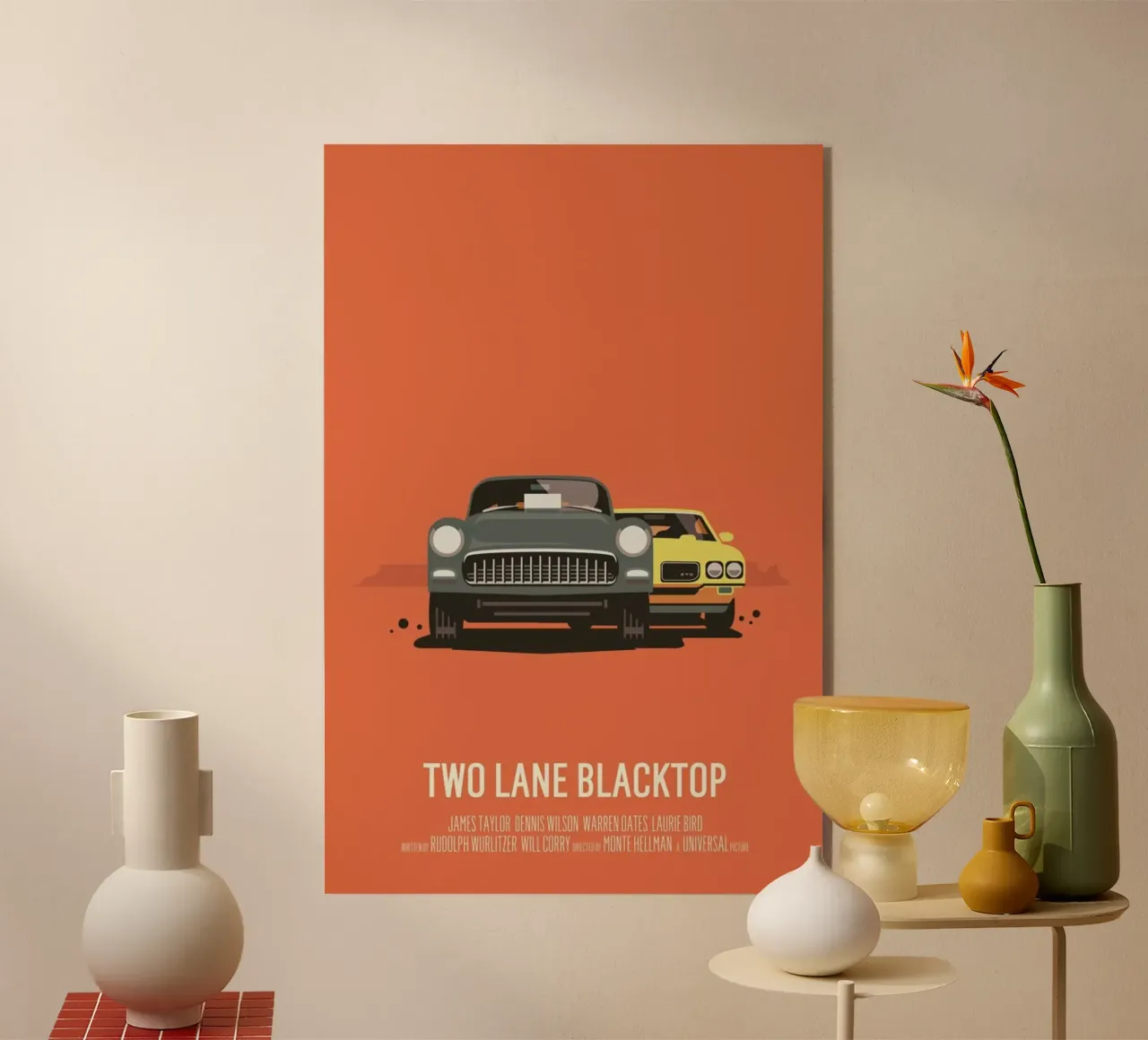 Two Lane Blacktop plexiglass da Bruno Morphet