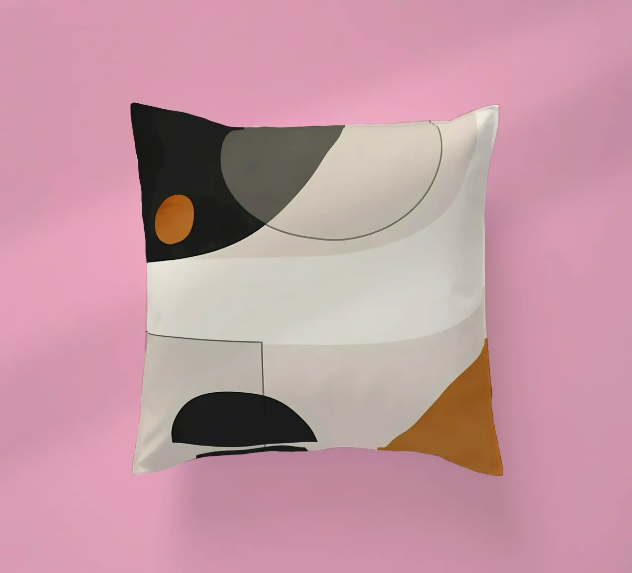 forme geometriche cerchi semicerchi cuscino da Janine P McGuire