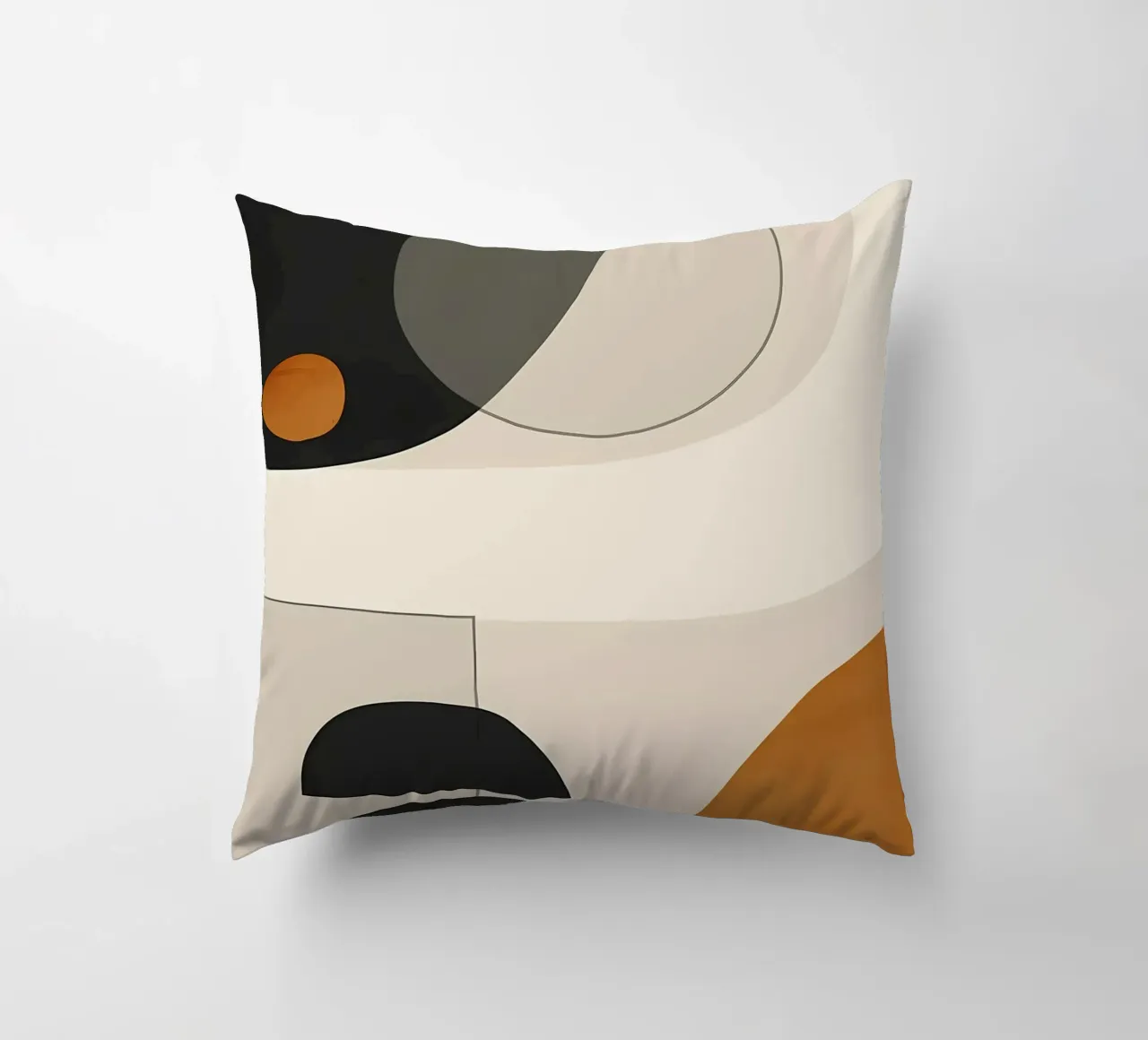 forme geometriche cerchi semicerchi cuscino da Janine P McGuire