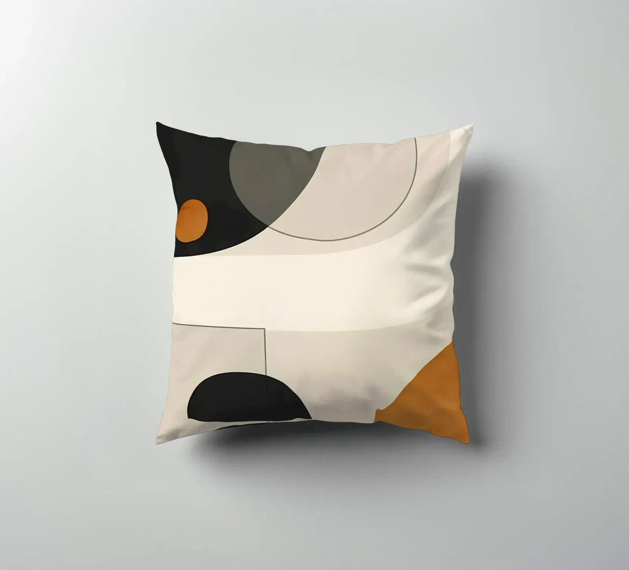 forme geometriche cerchi semicerchi cuscino da Janine P McGuire
