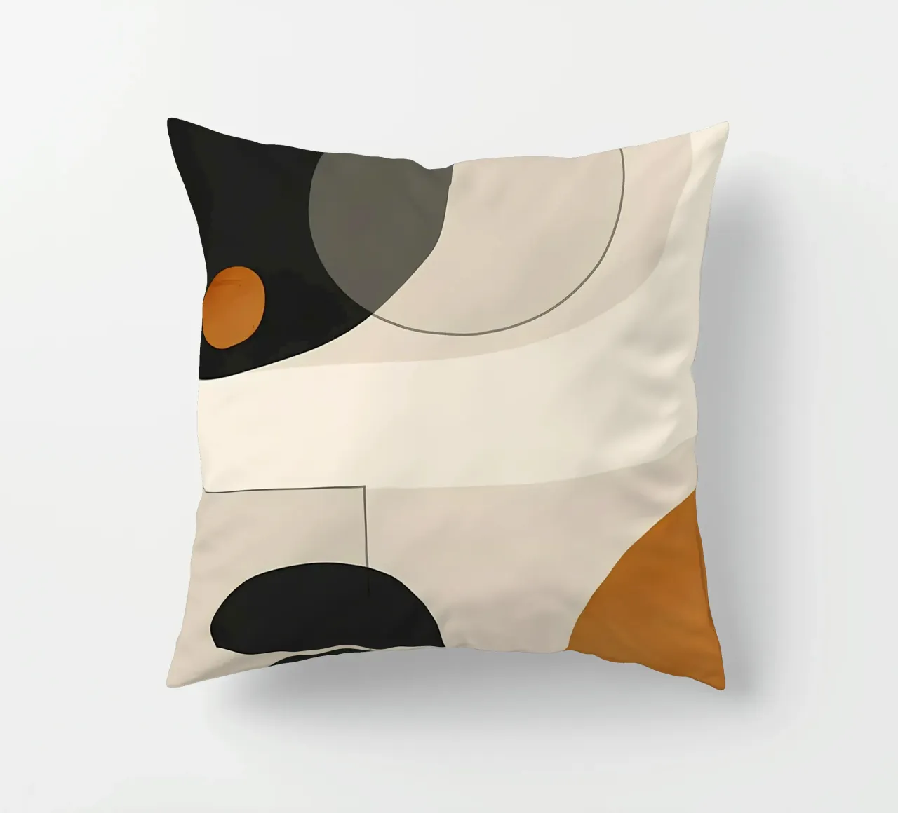 forme geometriche cerchi semicerchi cuscino da Janine P McGuire