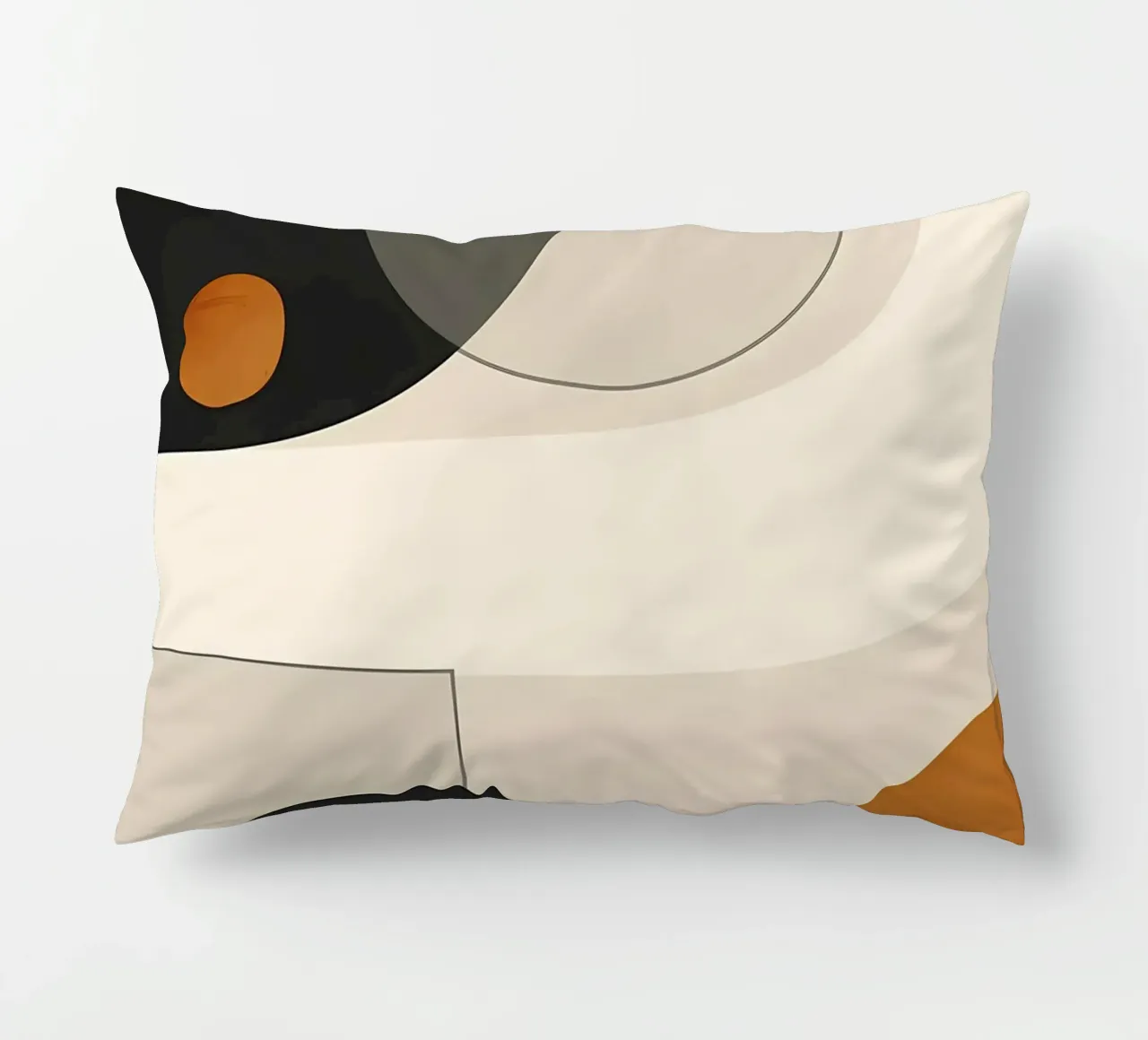 forme geometriche cerchi semicerchi cuscino da Janine P McGuire
