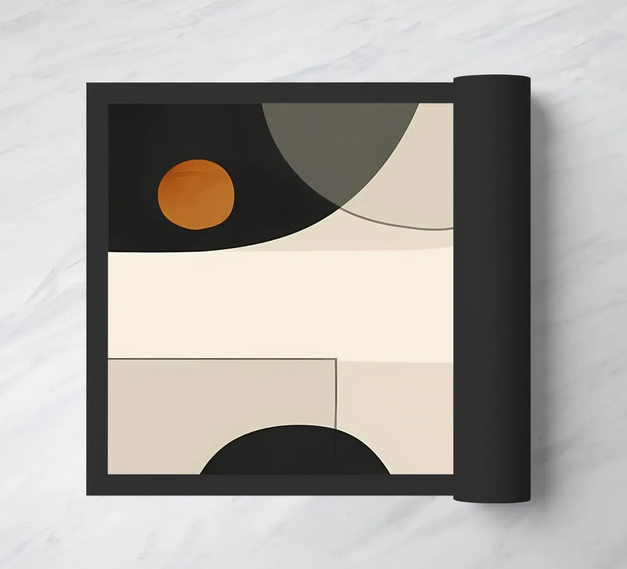 forme geometriche cerchi semicerchi zerbino da Janine P McGuire