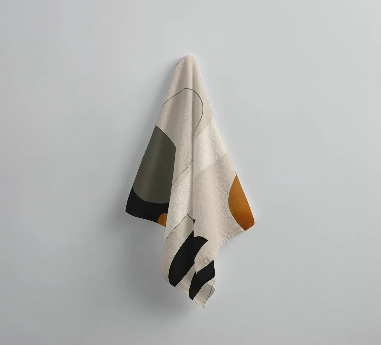 forme geometriche cerchi semicerchi asciugamano da bagno da Janine P McGuire