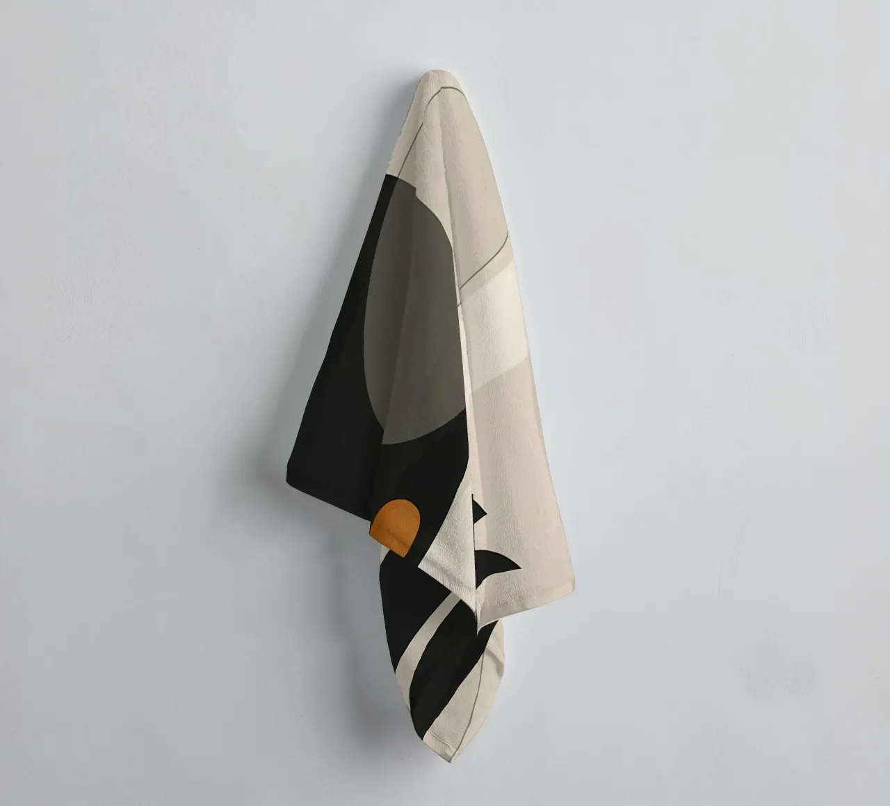 forme geometriche cerchi semicerchi asciugamano da bagno da Janine P McGuire