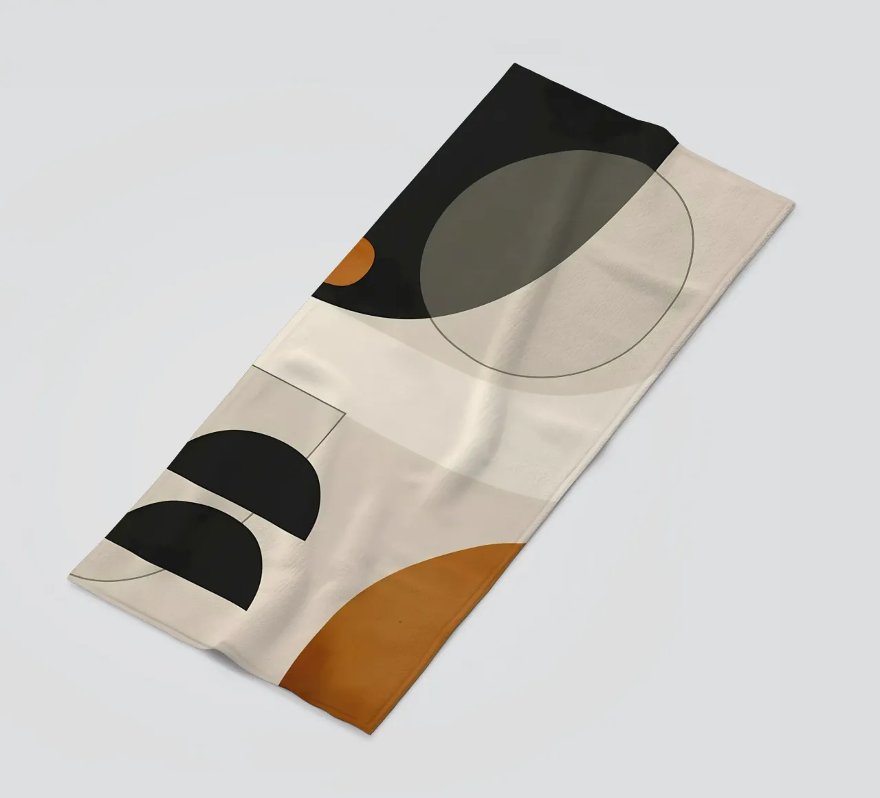 forme geometriche cerchi semicerchi telo mare da Janine P McGuire