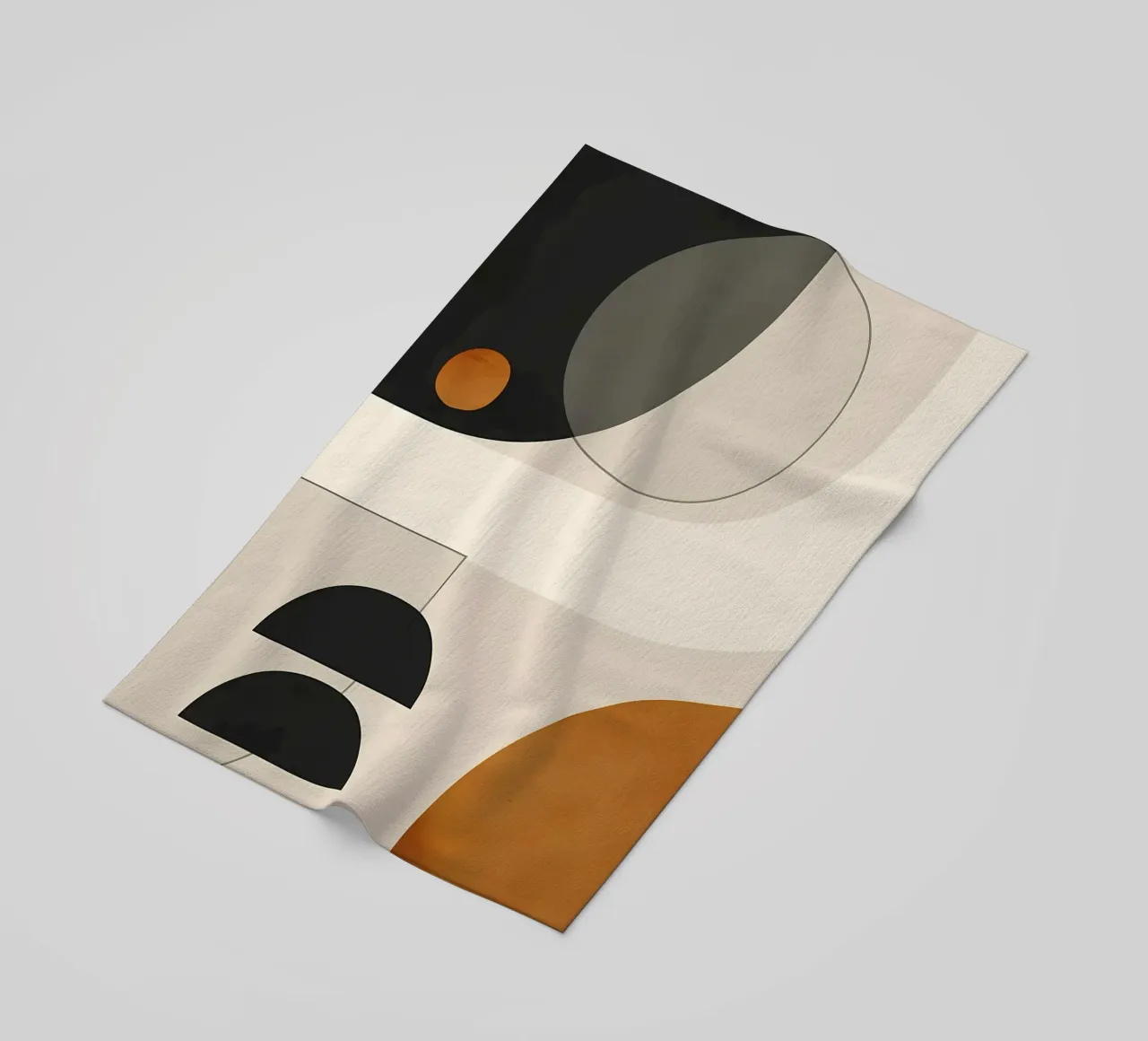 forme geometriche cerchi semicerchi telo mare da Janine P McGuire