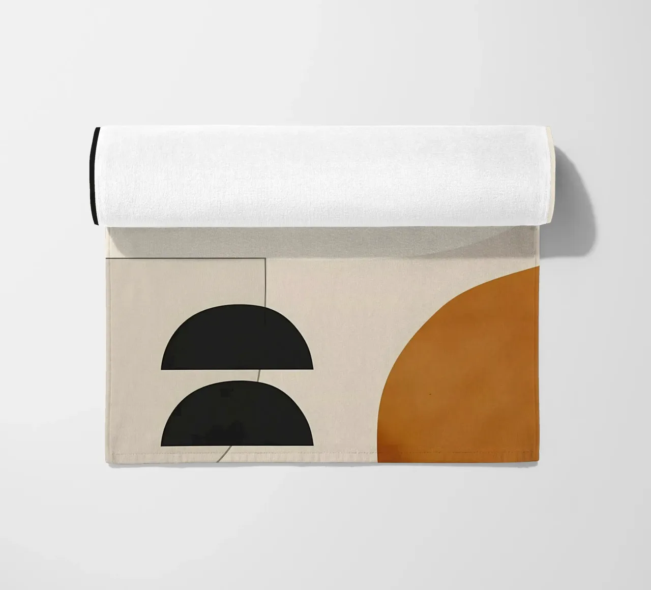 forme geometriche cerchi semicerchi telo mare da Janine P McGuire