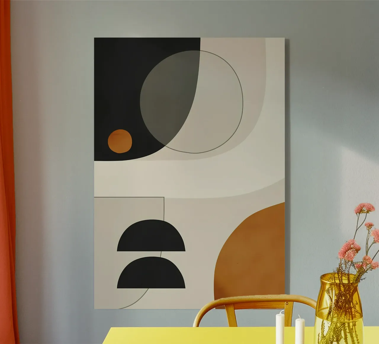 forme geometriche cerchi semicerchi plexiglass da Janine P McGuire