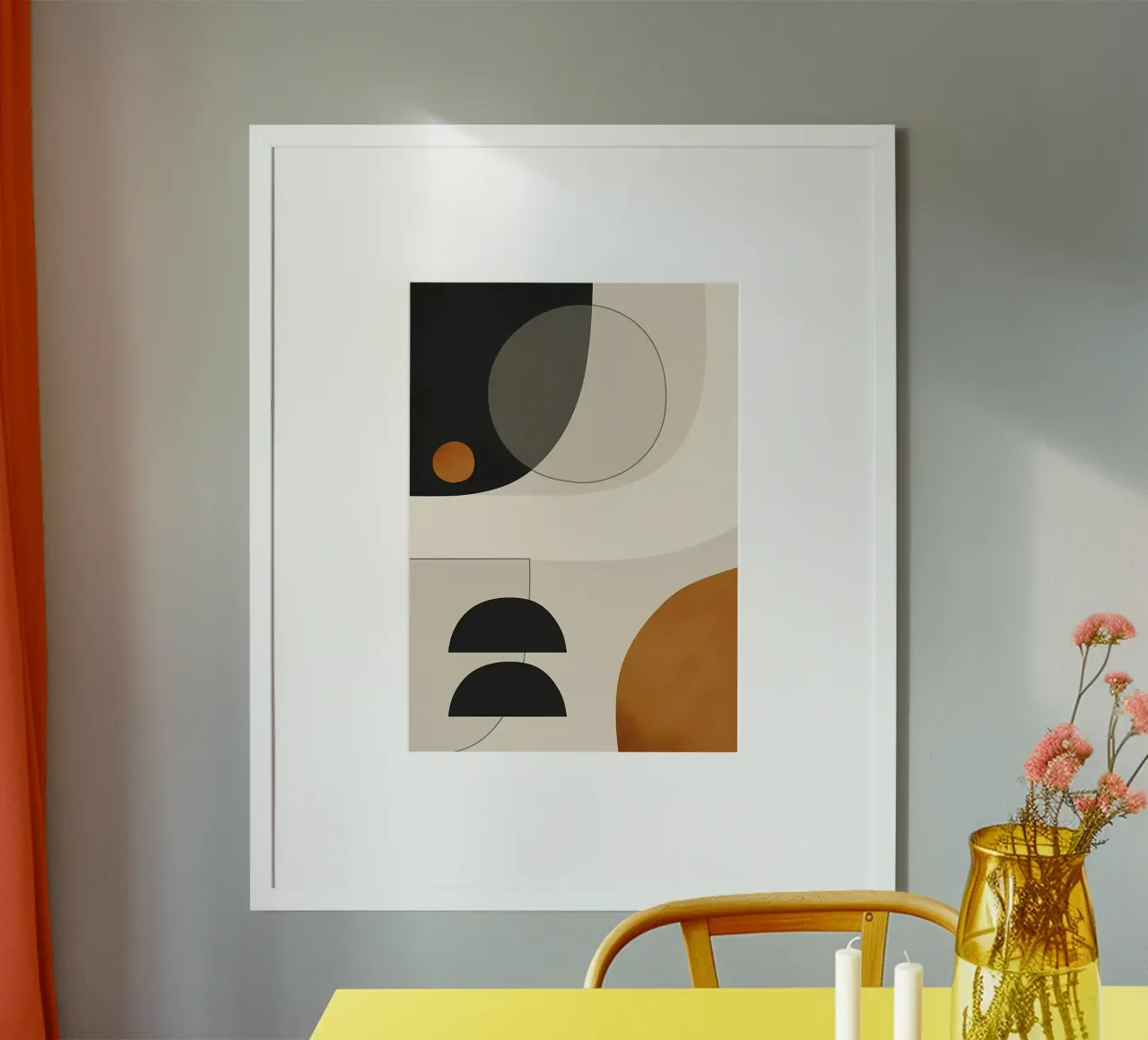 geometric shapes semi-circle circles hahnemühle by Janine P McGuire