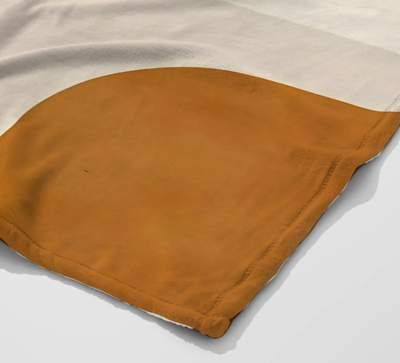 geometric shapes semi-circle circles fleece blanket by Janine P McGuire