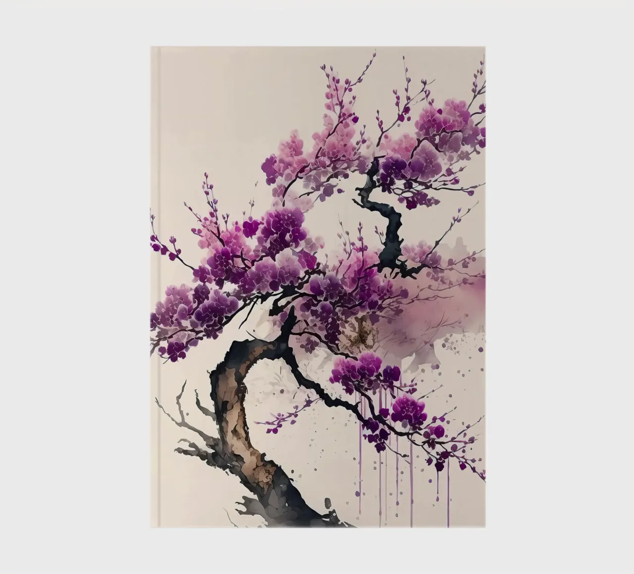 tree blossoms branches floral notebook by Janine P McGuire