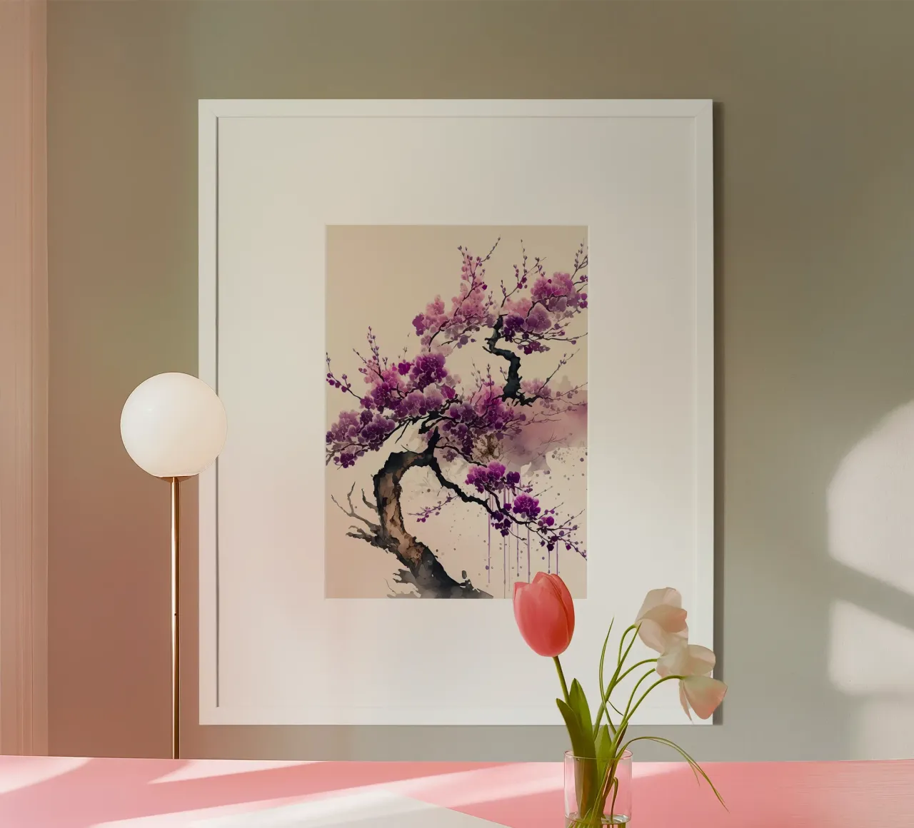 tree blossoms branches floral hahnemühle by Janine P McGuire