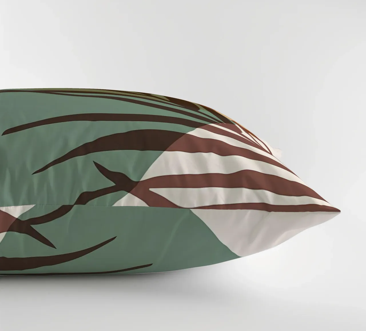 abstract-shapes leaves palm-leaf decorative cushion by Janine P McGuire