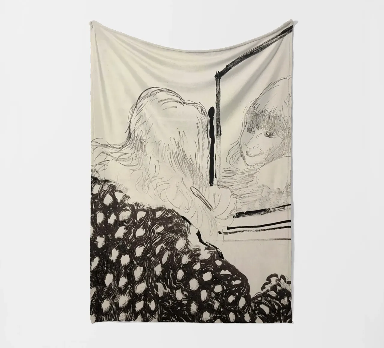 Ann kämmt ihr Haar 1979 Fleecedecke von khanrosie