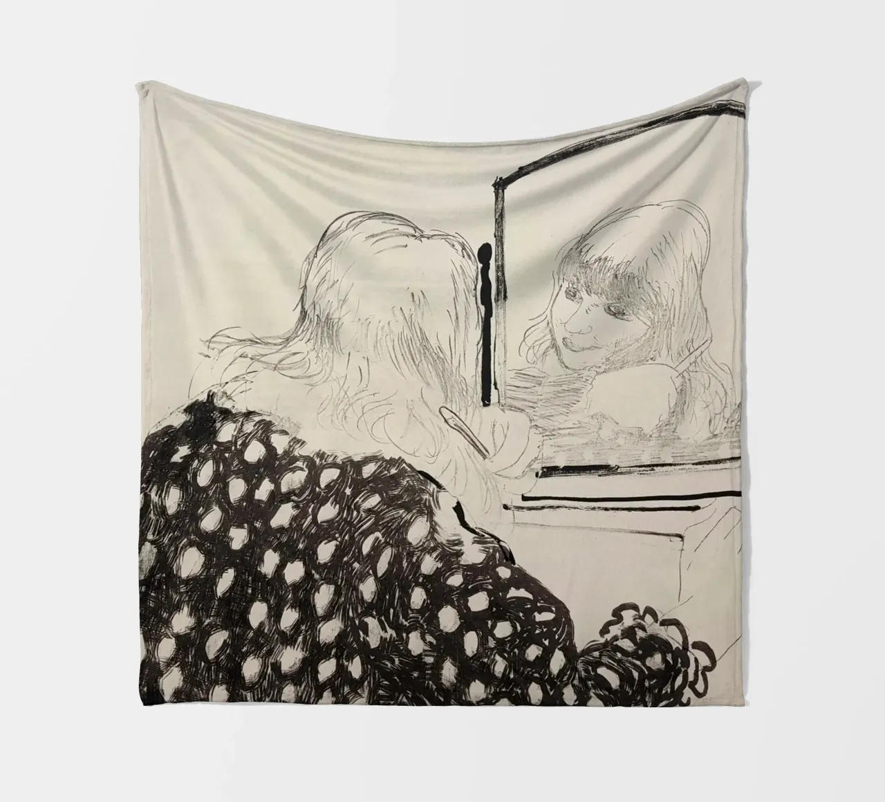 Ann kämmt ihr Haar 1979 Fleecedecke von khanrosie