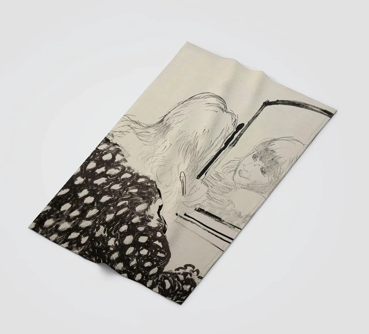 Ann kämmt ihr Haar 1979 Fleecedecke von khanrosie