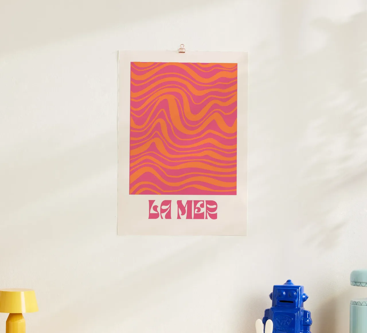 Psychedelisch Roze Vloeibare Werveling Retro Abstract Pop Art hahnemühle van NorwesClub