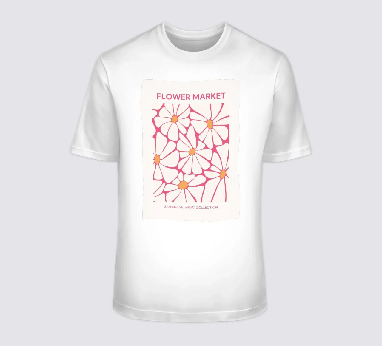 Retro abstracte bladeren Botanische kunstdruk t-shirt van NorwesClub
