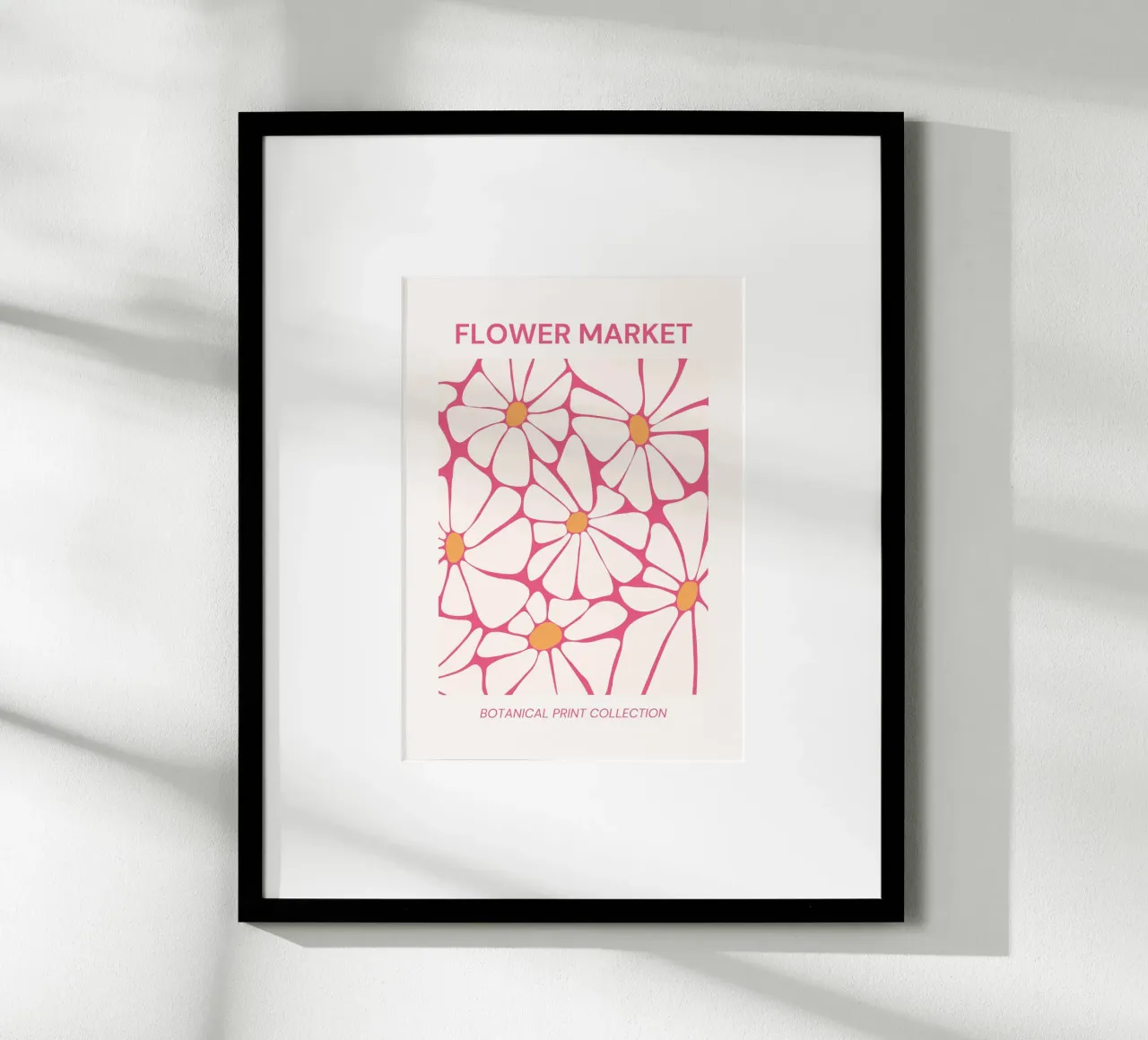 Retro abstracte bladeren Botanische kunstdruk hahnemühle van NorwesClub
