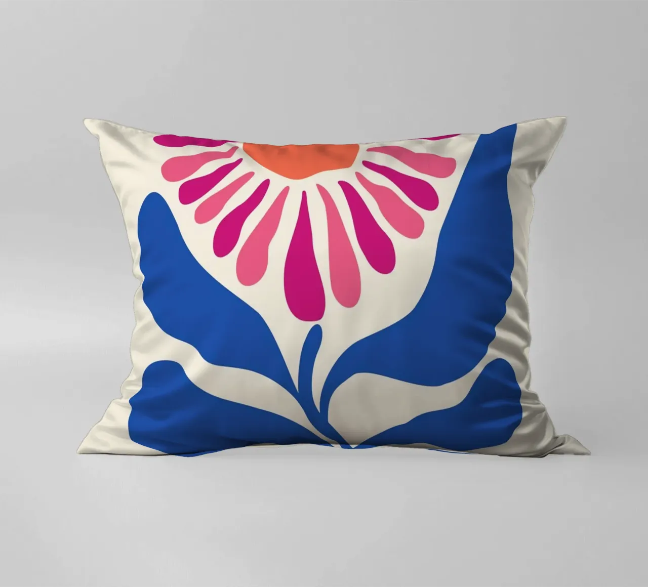 Psychedelic Flower Power Retro Floral 60s Pop Art Print decorative cushion by NorwesClub