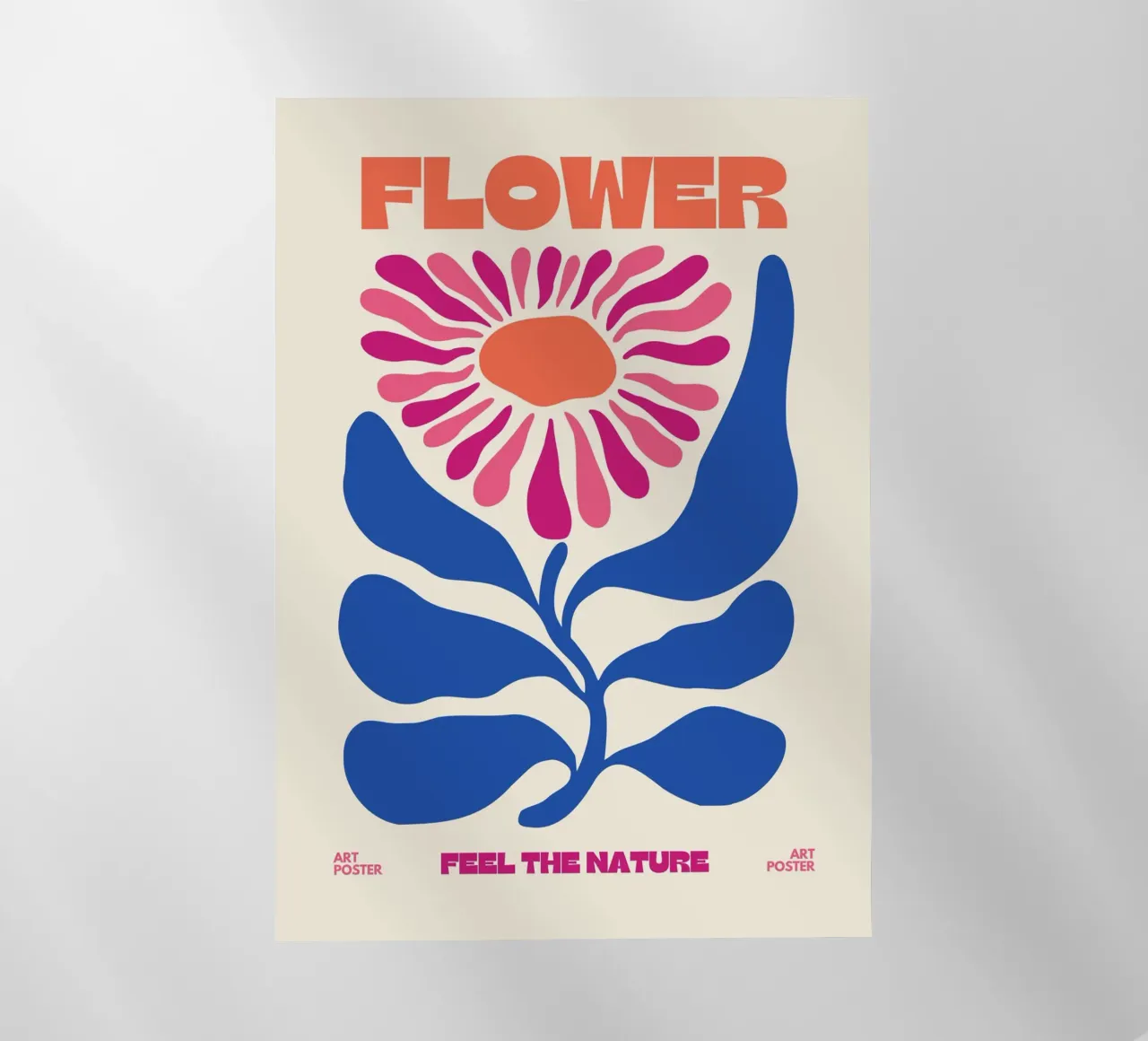 Psychedelic Flower Power Retro Floral 60s Pop Art Print backlit film by NorwesClub