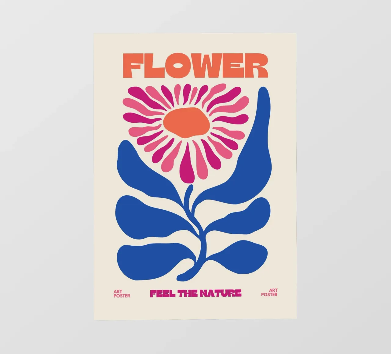Psychedelic Flower Power Retro Floral 60s Pop Art Print backlit film by NorwesClub